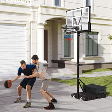 Load image into Gallery viewer, 4.1-10FT Height Adjustable Portable Basketball Hoop Outdoor