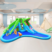 Load image into Gallery viewer, 7 in 1 Kids Bouncy Castle with 780W Blower, Inflatable Water Park with 2 Slides