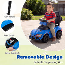 Load image into Gallery viewer, 3 in 1 Ride on Push Car, Licensed Toyota Stroller Sliding Walking Car with Handle