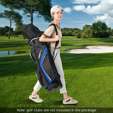 Load image into Gallery viewer, 14-Way Golf Cart Bag with 9 Zippered Pockets and Cooler Bag