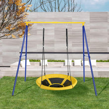 Load image into Gallery viewer, Kids Swing Frame Heavy Duty Metal Swing Stand with Ground Stakes