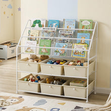 Load image into Gallery viewer, Toy Storage Organizer, Kids Bookshelf with 6 Removable Drawers
