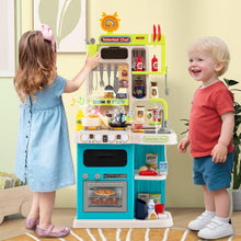 Load image into Gallery viewer, Kids Kitchen Playset Pretend Play Kitchen with Realistic Sounds and Lights
