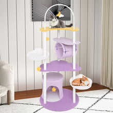 Load image into Gallery viewer, Cat Tree, 158cm Multi-Level Large Cat Tower with Metal Frame