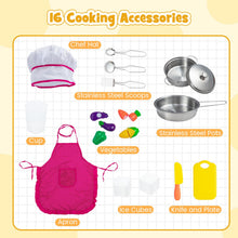 Load image into Gallery viewer, Height Adjustable Pretend Cooking Playset with Light