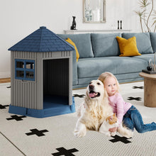 Load image into Gallery viewer, Outdoor Dog House with 2 Windows and Skylight for Small Medium Dogs
