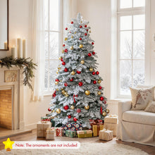 Load image into Gallery viewer, Artificial Xmas Tree Flocked Christmas Tree with Branch Tips