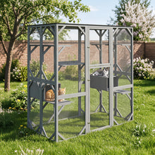 Load image into Gallery viewer, Large Outdoor Cat House, Walk-in Cats Enclosure