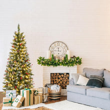 Load image into Gallery viewer, Artificial Christmas Tree with Branch Tips and Natural Pine Cones