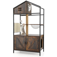 Load image into Gallery viewer, 150CM Cat Tree with Litter Box Enclosure