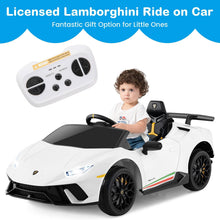 Load image into Gallery viewer, Kids Electric Ride on Car, 12V Licensed Lamborghini Battery Powered Toy Vehicle
