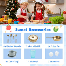 Load image into Gallery viewer, Children Cooking Chef Role Playset with Cabinets & Utensils for Boys Girls