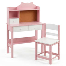 Load image into Gallery viewer, Wooden Student Study Table with Drawers
