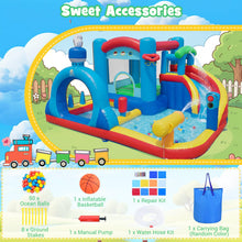 Load image into Gallery viewer, Inflatable Water Park, Kids Bouncy Castle with Splash Pool