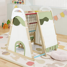 Load image into Gallery viewer, Multi-functional Kid's Climbing Toy with Slide and Climbing Net