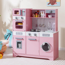 Load image into Gallery viewer, Kids Play Kitchen Toy Set with Water Dispenser and Sink