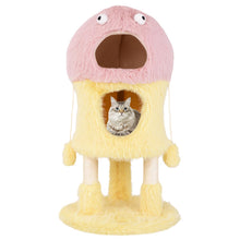 Load image into Gallery viewer, Cat Tree, 93cm Monster-Themed Cat Tower with 2 Cat Condos