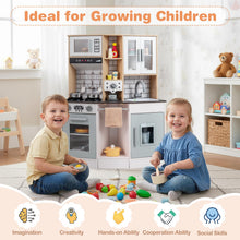 Load image into Gallery viewer, Wooden Kitchen Playset with Sound and Light for Boys Girls