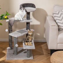 Load image into Gallery viewer, Cat Tree, 93cm Tall Modern Cats Tower with Padded Top Perch