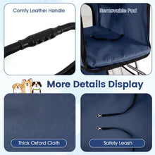 Load image into Gallery viewer, Pet Stroller, 4 Wheels Foldable Dog Pushchair Cat Pram with Adjustable Canopy