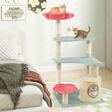 Load image into Gallery viewer, Cat Tree, Multi-Level Cat Tower with Sisal Scratching Posts(123cm Tall)