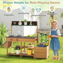 Load image into Gallery viewer, Pretend Mud Kitchen Play Kitchen with Removable Sink and Planter Boxes