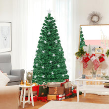 Load image into Gallery viewer, 5 FT/6 FT Fiber Optic Artificial Christmas Tree