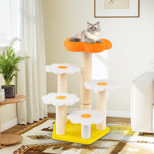Load image into Gallery viewer, Cute Flower Cat Tree Kitty Tower with Sisal Scratching Posts