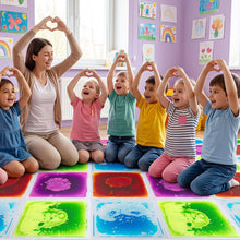 Load image into Gallery viewer, 4-Pack Leakproof Colorful Sensory Mats for Children