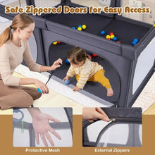 Load image into Gallery viewer, Indoor Safety Play Fence Infant Activity Center with 50 Ocean Balls