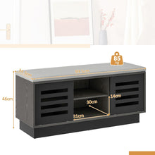 Load image into Gallery viewer, Shoe Bench with 6 Storage Compartments and 3 Adjustable Shelves and Cushion