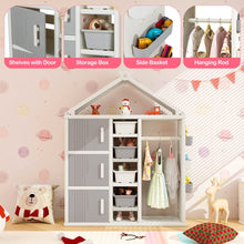 Load image into Gallery viewer, Kids Costume Storage Closet with Storage Bin