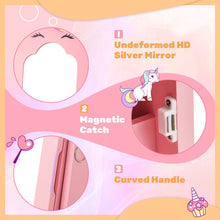 Load image into Gallery viewer, Kids Jewelry Cabinet with Full-Length Mirror and Foldable Drawer
