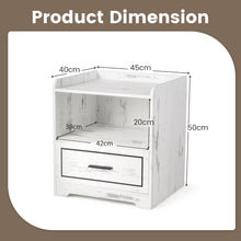 Load image into Gallery viewer, LED Nightstand with USB and Type-C Port