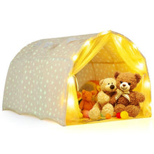 Load image into Gallery viewer, Magical Twin Bunk Bed Privacy Space with Glow in the Dark Stars