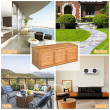 Load image into Gallery viewer, 180L Acacia Wood Deck Box with Flexible Hinges and Handle