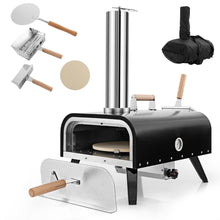 Load image into Gallery viewer, Stainless Steel 3-Layer Oven with Thermometer Pizza Peel and Carry Bag