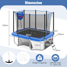 Load image into Gallery viewer, Rectangle Outdoor Trampoline 317 x 255 cm Backyard Trampoline