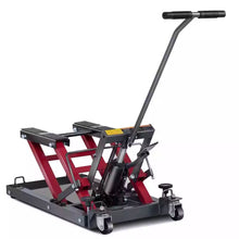 Load image into Gallery viewer, Costway 1500 LBS Hydraulic Motorcycle/ATV Jack Lift Hoist Jacks Red