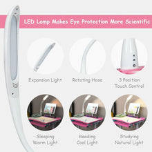 Load image into Gallery viewer, Children's Ergonomic Height Adjustable Study Desk Set with Lamp