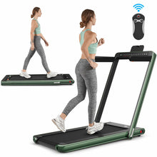 Load image into Gallery viewer, 2 in 1 Folding Treadmill Electric 1-12KM/H Walking Running Machine Bluetooth