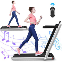 Load image into Gallery viewer, 2 in 1 Folding Treadmill Electric 1-12KM/H Walking Running Machine Bluetooth