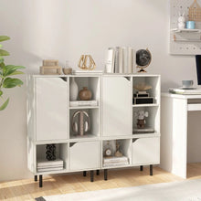 Load image into Gallery viewer, Stackable Bookcase with Adjustable Shelf and Cubes for Living Room Bedroom