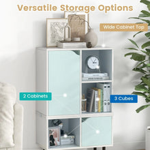 Load image into Gallery viewer, Stackable Bookcase with Adjustable Shelf and Cubes for Living Room Bedroom