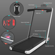Load image into Gallery viewer, 2 in 1 Folding Treadmill Electric 1-12KM/H Walking Running Machine Bluetooth