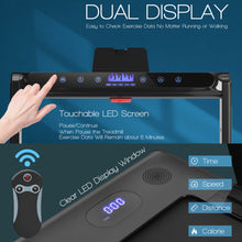 Load image into Gallery viewer, 2-in-1 Folding Treadmill Under Desk Walking Treadmill with Dual LED Display