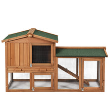 Load image into Gallery viewer, 2-Floor Large Chicken Coop Wooden Rabbit Hutch W/Removable Tray &Ramp Waterproof