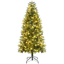 Load image into Gallery viewer, 6FT Artificial Christmas Tree 9 Flash Modes Pre-Lit Hinged Xmas Tree 350 LED
