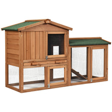 Load image into Gallery viewer, 2-Floor Large Chicken Coop Wooden Rabbit Hutch W/Removable Tray &Ramp Waterproof