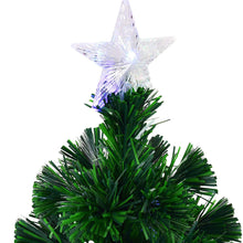 Load image into Gallery viewer, 2.1m Beautiful Green Fiber Optic Christmas Tree W/Top Star & Snowflake